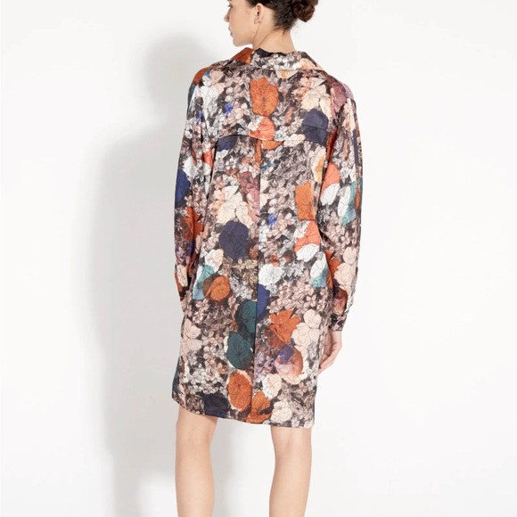 Raquel Allegra Brooke Flower Medley Print Silk Dress NWOT Size 1 - Picture 3 of 12